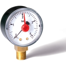 Altecnic Pressure Gauge 0-6 Bar 1/4" Back Connection 50mm Dial