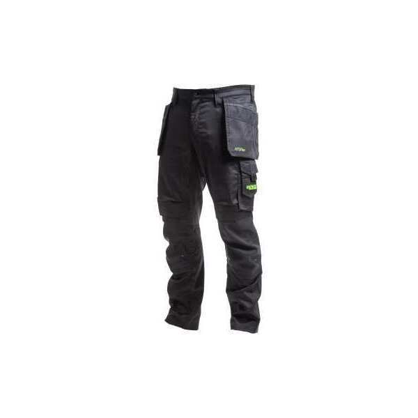 Apache Bancroft Slim Fit Stretch Holster Pocket Trouser Black/Grey