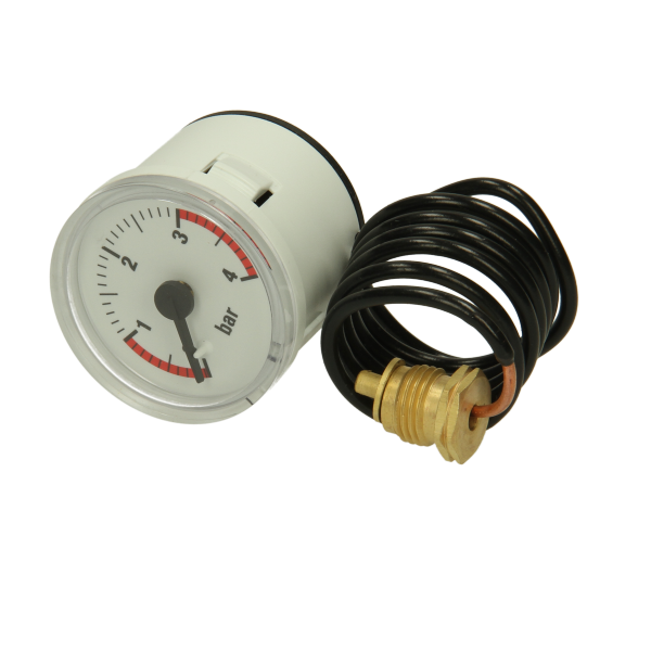 Heatline Pressure Gauge (White)