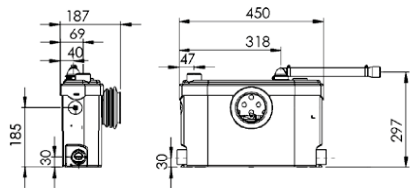 B023451 Dimensions