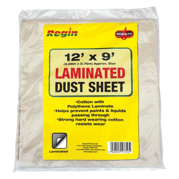 REGIN 12 X 9 LAMINATED DUST SHEET REGM39