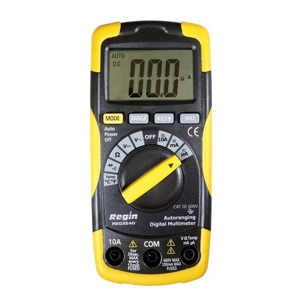 REGIN LOW COST MULTIMETER WITH TEMP