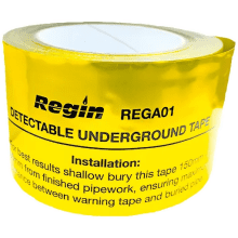 Regin Traceable Underground 'gas' Tape 50m Roll Rega01