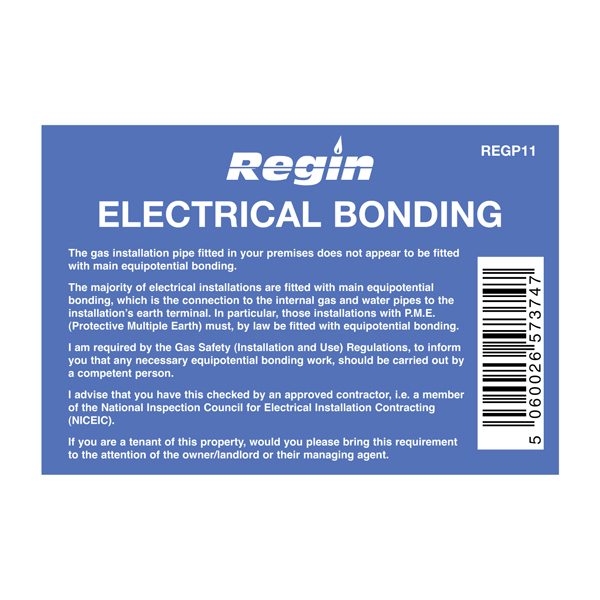 REGP11 ELECTRICAL BONDING STICKER (8)