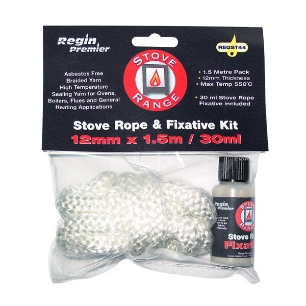 REGST44 STOVE ROPE & FIX KIT (12MMX1.5M)