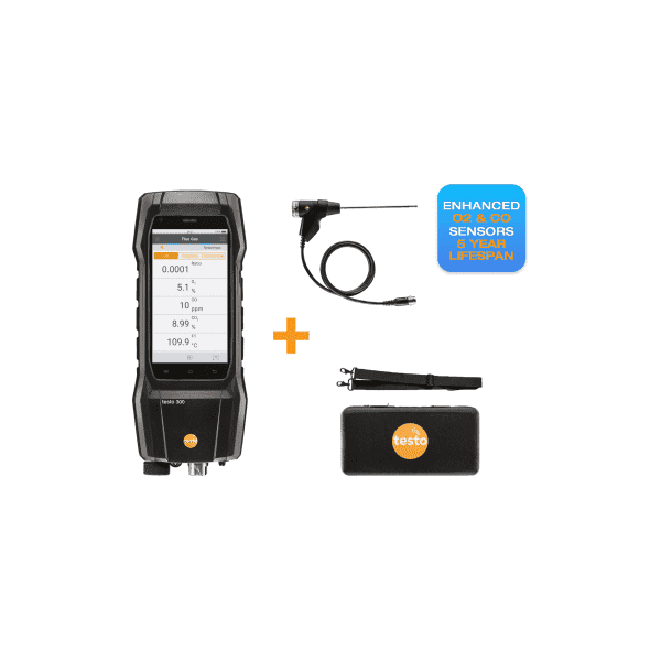 Testo 300+ - Flue Gas Analyser (Standard Kit)