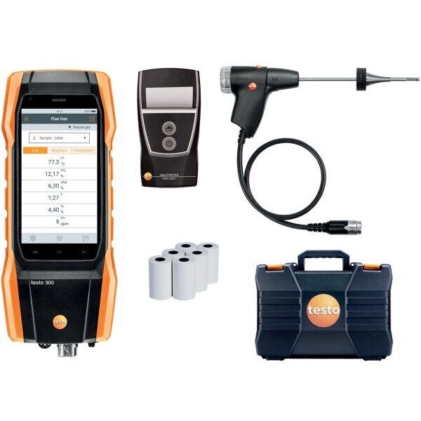 Testo 300LL ‘Longlife’ set with NOx + Printer