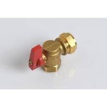 WARMHAUS CH FLOW CONNECTION- 3/4IN X 22 BALL VALVE (RED) 15311009000017